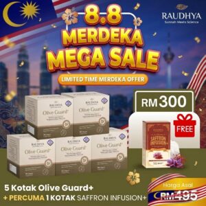 PROMO MERDEKA 5 KOTAK + FREE 1 SAFFRON